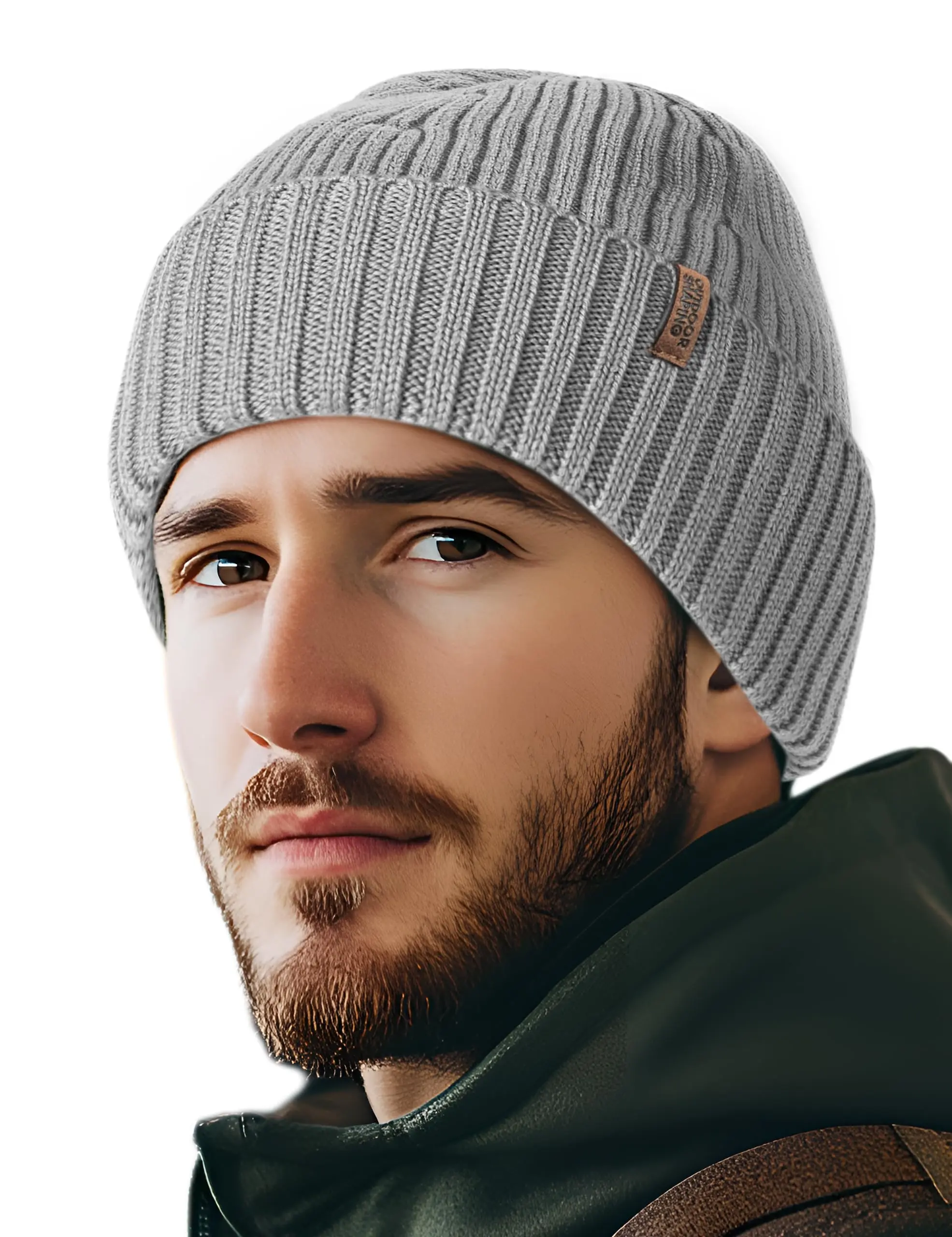 OUTDOOR SHAPING Merino Wool Beanie for Men & Women, Unisex 