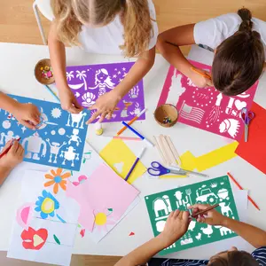 30/35 Pieces Drawing Stencils Set Drawing Painting Stencil Templates Artistic Stencil Set for Girls & Boys Gift and Card Making