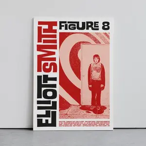 Elliot Smith Poster, Music Wall Art, Band Cover Graphic, Slowcore Poster, Indiepop Poster, Digital Art Print