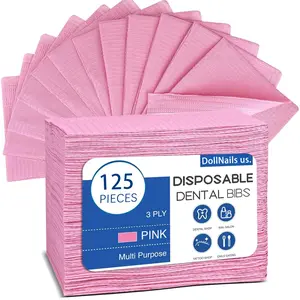 125pcs Waterproof Foldable Nail Cleaning Pads, 3-Layer Disposable Manicure Tools, Perfect for Nail Art Salon and Tattoo Removal, Nail Art Remover