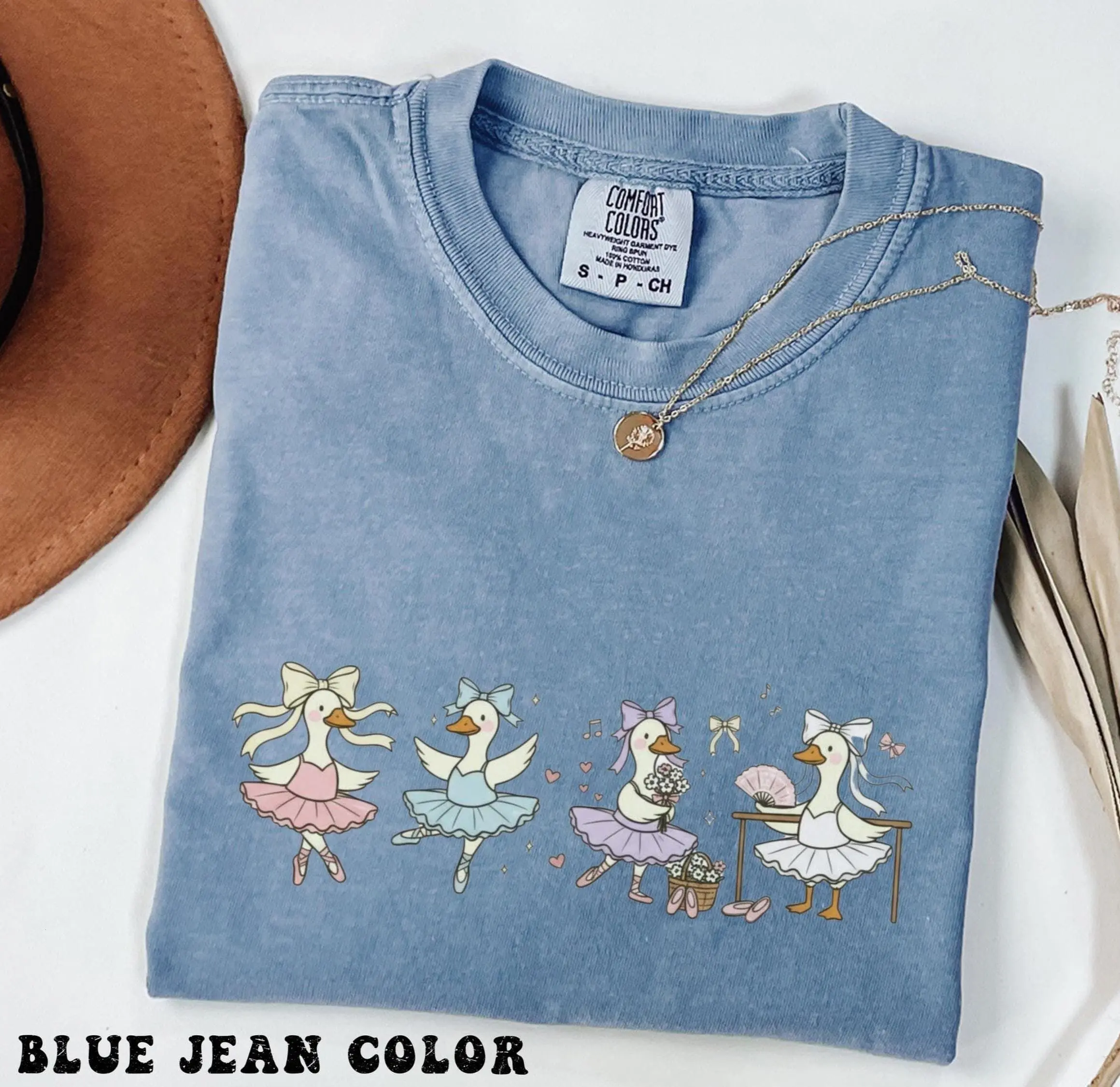 Comfort Colors Ballet Goose Shirt, Funny Ballerina Duck Tee, Dance Teacher Gift, Dancer T-shirt, Cute Goose Ballerina Gift for Dance Lover