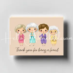 Friendship Birthday Greeting Card – Thank You for Being a Friend Card – Best Friend Birthday Card – Cute Aesthetic Card