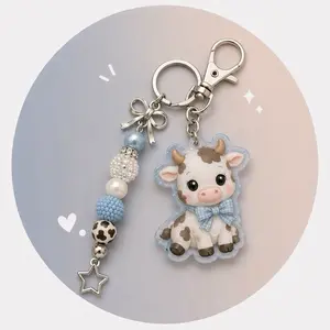 Beaded Acrylic Keychain - Live Claim Only!