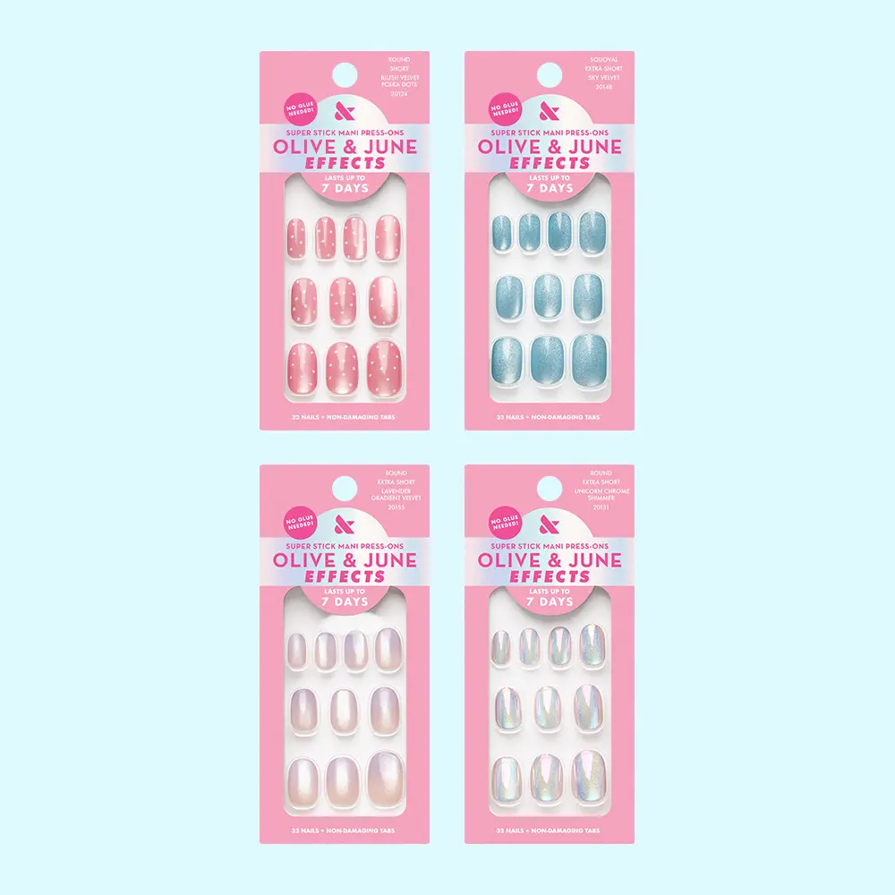 Back To School Set - Tab Press Ons Nail Extension Press On Nail