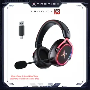 [New Year Picks] TAGRY K3 Gaming Headset - 7.1 Surround Sound - 50mm Drivers - Memory Foam Cushion - Bluetooth 5.3-USB-A/C Dual Interface 2.4G - Wired 3.5mm Audio Jack - For PC, Mac, PS4, PS5,Switch, Xbox, Smart Phone, Laptop, Smart Watch, Tablet