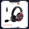 [Back to school gift] TAGRY K3 Gaming Headset - 7.1 Surround Sound - 50mm Drivers - Memory Foam Cushion - Bluetooth 5.3-USB-A/C Dual Interface 2.4G - Wired 3.5mm Audio Jack - For PC, Mac, PS4, PS5,Switch, Xbox, Smart Phone, Laptop, Smart Watch, Table, Gam