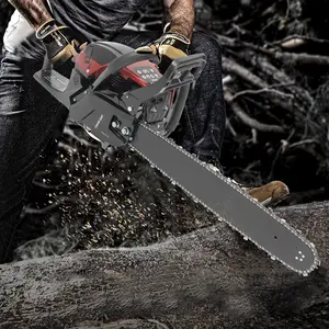 Gas Chainsaw 20'' Guide Bar 2-Stroke Engine Wood Cutting Tool for Farming & Gardening