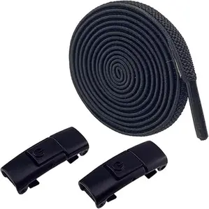 Solid-color shoelaces without bows, versatile casual shoelaces for summer, shoe accessories for skate shoes and athletic shoes