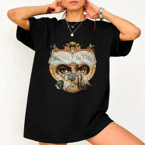 Michael Jackson King of Pop Retro 90s Music Graphic Tee, Vintage Style, Cool Trendy Merch, Streetwear For Fans