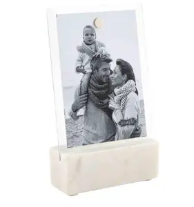 Mud Pie White Marble Stand Frame