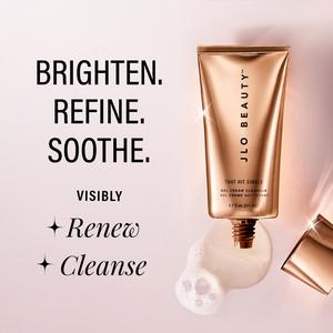JLO BEAUTY That Hit Single Gel Cream Cleanser by Ascendant Beauty LLC - Silky, Scented, Regular Edition Sulfate-Free Face Wash for Adults with Olive & Salicylic Acid, Soothes Skin & Targets Clogged Pores
