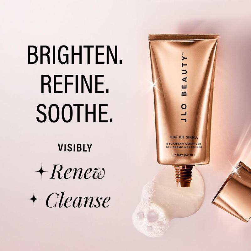 JLO BEAUTY That Hit Single Gel Cream Cleanser by Ascendant Beauty LLC - Silky, Scented, Regular Edition Sulfate-Free Face Wash for Adults with Olive & Salicylic Acid, Soothes Skin & Targets Clogged Pores from JLo Beauty