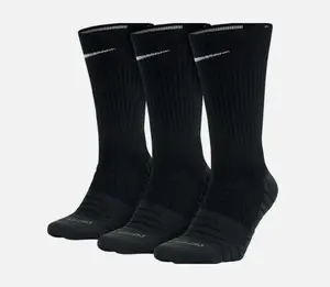 Nike Everyday Max Cushioned Training Crew Sock Black 3 Pack Size Large