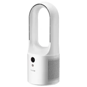 VEVOR  Portable Without Battery Desk Bladeless Fan 12.99" 6-Speed Quiet Table Cooler Fan for Bedroom & Office