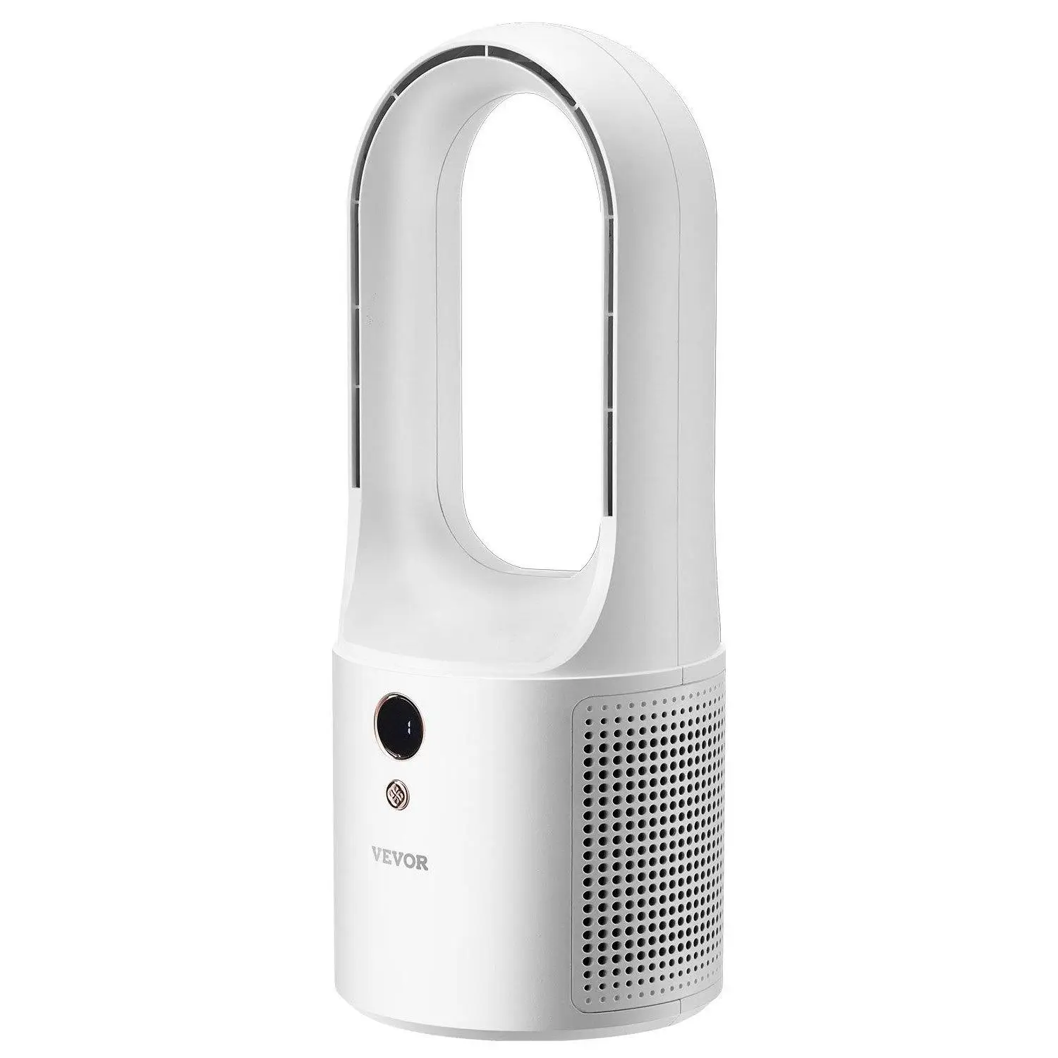 VEVOR Portable Without Battery Desk Bladeless Fan 12.99" 6-Speed Quiet Table Cooler Fan for Bedroom & Office