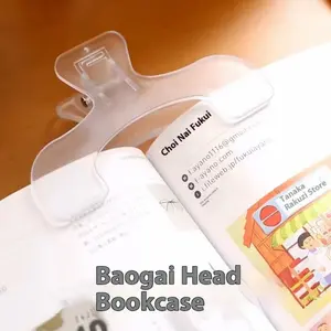 Thickened page clips-reinforced plastic corner bookmarks, school supplies for students.