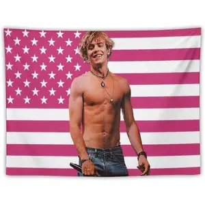 MAOQIANMAN Ross Star Lynch Tapestry Wall Hanging Flag Art Aesthetic Poster Dorm Tapestries For Bedroom Party Home Living Room Decor30 x40