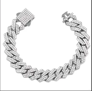20MM Cuban Ling - High Quality and Durable rhinestones paved