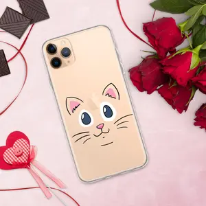 Cute Cat Clear Case for iPhone Shockproof Protection Accessories Protective spigen iphone 16 pro