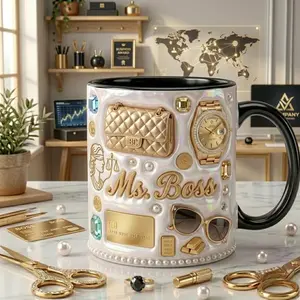 Personalized Real Estate Faux 3D Mug with Name, Custom Realtor Coffee Mug, Business Woman Gift, Boss Lady Entrepreneur Gift Cup
