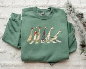 [Sale Up To 60%] - Ducks Christmas Sweatshirt � Abbey Road Christmas Sweater Sweater Family � Cozy Holiday Sweater funny ducks