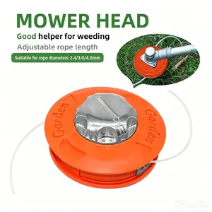 Universal Trimmer Head - Quick-Load Press-Type Discharge Head, Compatible with Gasoline and Electric Grass Trimmers, Gas Mowers