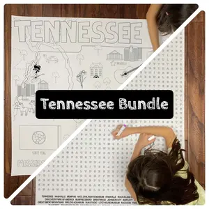 Tennessee State BUNDLE Coloring and Word Search