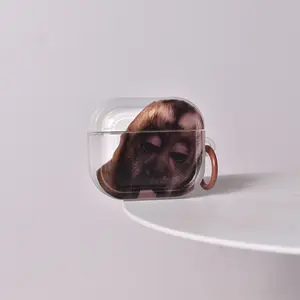 Funny Tongue-Out Monkey Earbud Case, Compatible with Apple AirPods Pro 3, Bluetooth-compatible Wireless, Noise-Canceling, Drop-Proof, Unisex