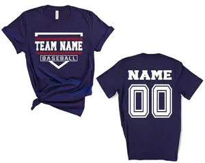 Custom Baseball Mom Shirt: Personalized Team Name & Number Tee