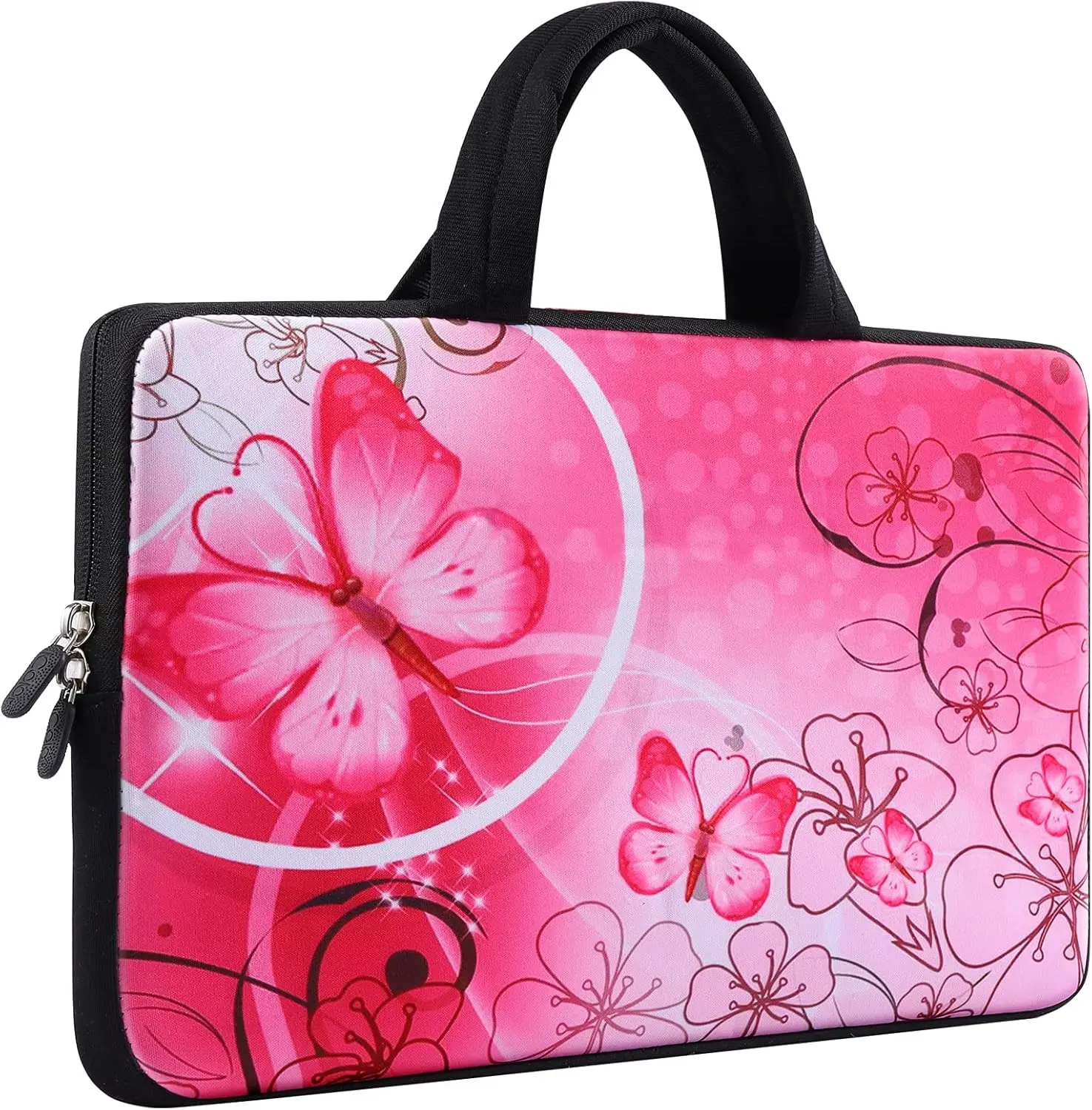 Neoprene Laptop & Netbook Sleeve with Handle, Easy to Carry, Soft Protective Case for 14/15/15.4/15.6 in Toshiba Chromebook ICB-10, Netbooks