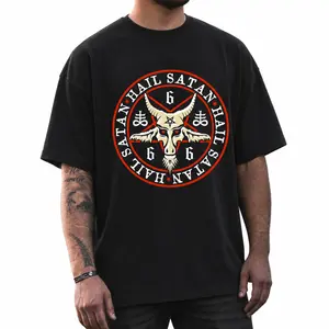 Dark Style Graphic Tee Unisex T-Shirt Sweatshirt Hoodie, Dark Gothic Fashion, Casual Streetwear, Demons, Digital Printed Outdoor Baphomet  Menswear Top