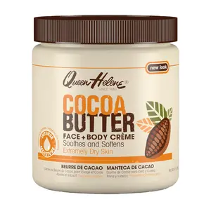 Queen Helene Cocoa Butter Face & Body Cream – Extra Rich Moisturizing Formula for Dry Skin | Softens, Smooths & Restores Radiance | 4.8 oz Jar