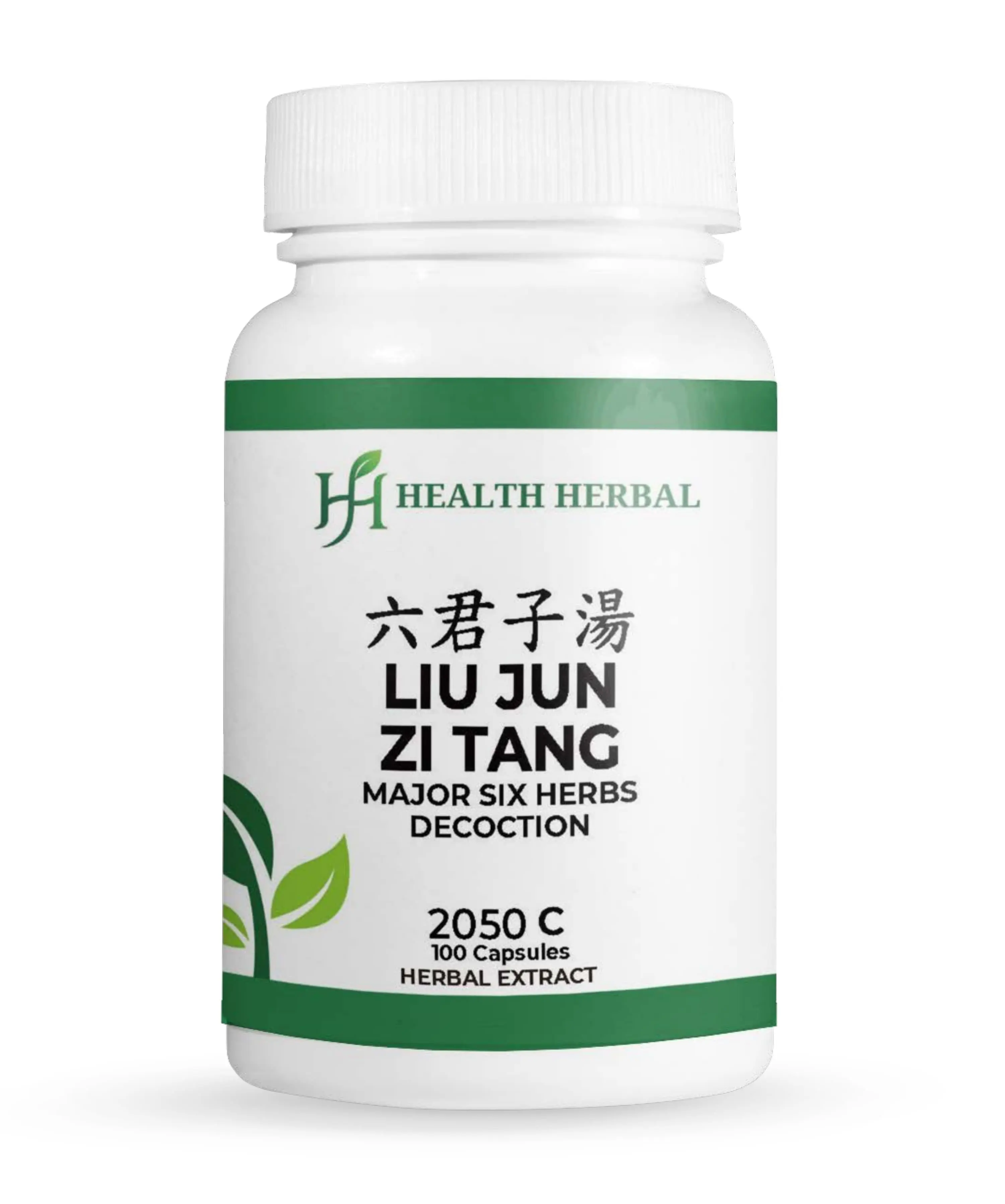 Health Herbal-Liu Jun Zi Tang/Major Six Herb Decoction 100 Capsules 5:1 Herbal Extract for Digestive Strength & Energy