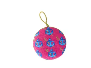 Needlepoint Anchors Ornament