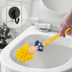 Creative Toilet Brush - 360-degree cleaning of the toilet, quick drainage - Fun bathroom cleaning design - Suitable for toilet use - Fun design to make your toilet stand out - Yellow bristles