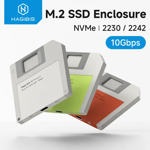 HAGIBIS YPHN02 External SSD Enclosure - USB 3.2 Gen 2 to PCI-E Interface, NVMe Support, High-Speed Data Transfer, PCIe M.2 2230/2242 Size Compatibility, Portable Modern Hard Disk Enclosure for Laptops