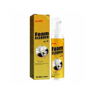 Multipurpose Foam Cleaner Spray 100ml, Foam Cleaner for car and House Lemon Flavor, All-Purpose Household Cleaners for Car and Kitchen