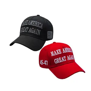 M.A.G.A 3D Embroidered Adjustable Baseball Caps, Classic M.A.G.A Hair Hats,Patriotic USA Hat for Presidents Day, Independence Day & Everyday Wear
