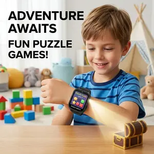 Kids Smart Watch, Smart Watch Toy with Games, Camera,Video Recorder, Music, Alarm Clock, Calculator, Calendar,Flashlight, Stopwatch, Pedometer, Gift Toy for Boys and GirlsAges 3-12 Digital Wristwatch