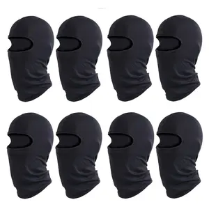 Balaclava Ski Mask Head Cover Motorcycle UV Protector Scarf Summer Cooling Neck Gaiter for Men Women Black Tactical Windproof Full Face Bandana