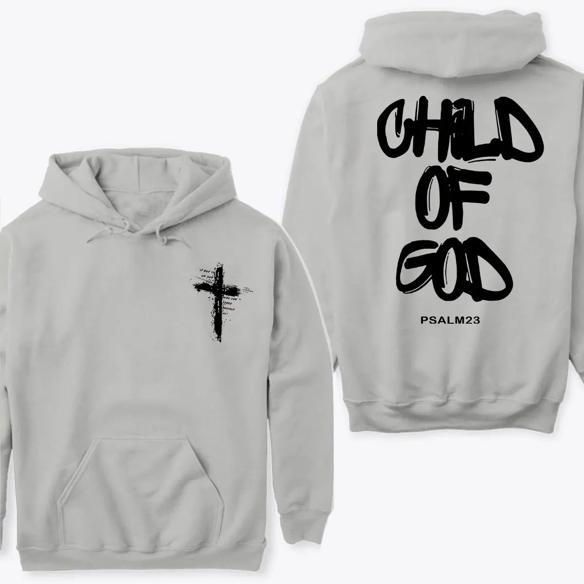 Cross If The God Is On Our Side Who Can Stand Against Us 2 Sides Hoodie, Child of God Hoodie Unisex