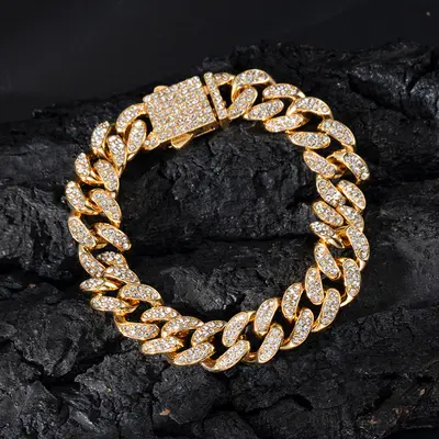 Cute Gold Cuban Necklace For 17cm Dolls - 6.7 Inch Doll Jewelry Accessory, Perfect For Plush Doll Outfits