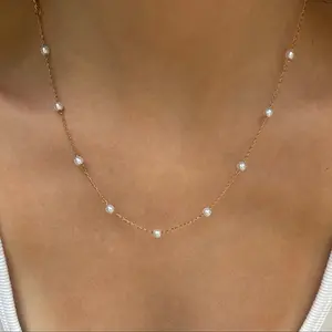 EVRY JEWELS Gold or Silver Plated Women's Hypoallergenic Lover Girl Necklace