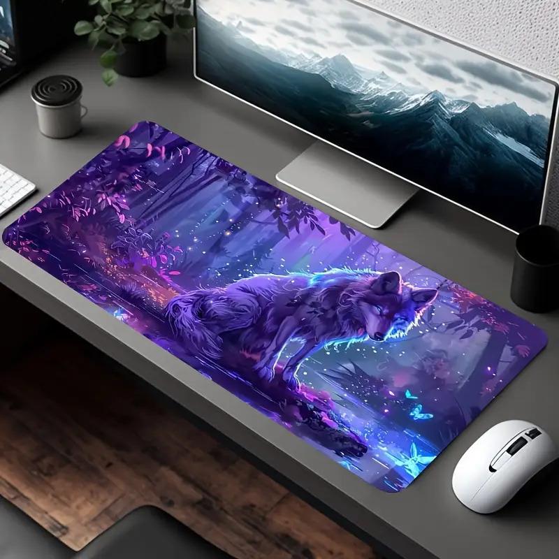 High-Quality Mouse Pad with a Non-Slip Rubber Base, Designed for Precise Control And Stability, Providing Full Keyboard Coverage with Stitched Edges, Perfect for Home, School, Office, And Gaming