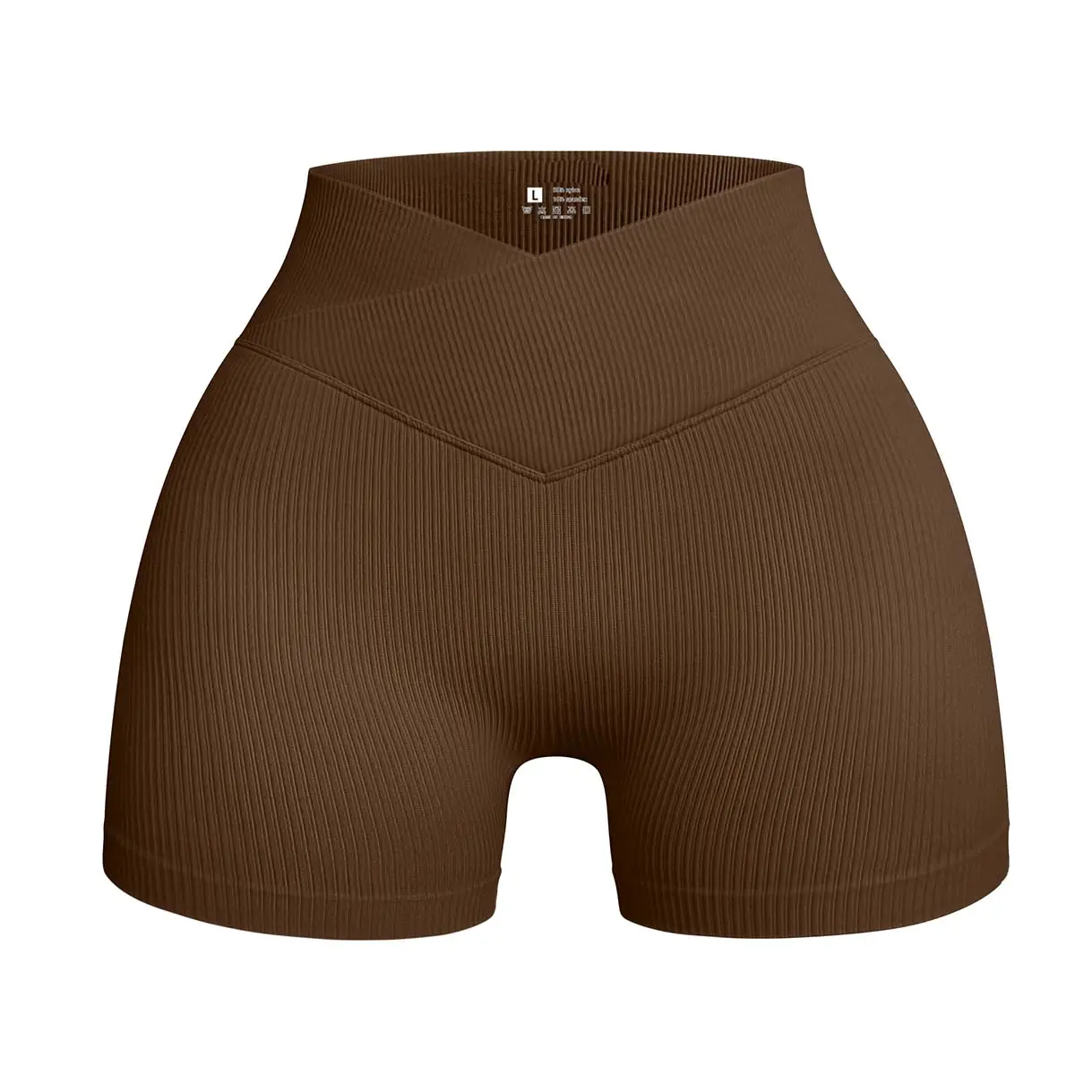 OYV Women's 1-Piece Yoga Shorts High-Waisted Seamless Exercise Shorts Leggings