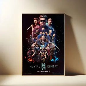 [Unframe] [Free ship] Mortal Kombat II 2026 Film Poster, Modern Movies Art Print, Canvas Cloth Poster, Poster for Gift, Film Fan Collection