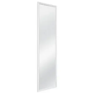 Mainstays 13" x 49" White Over the Door Mirror