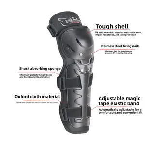 Motorcycle knee pads, windproof and drop-proof leg pads, electric vehicle protective gear, off-road locomotive elbow pads, rider equipment, four seasons Full Compression Sports stability patella Protection ankle legsleeves