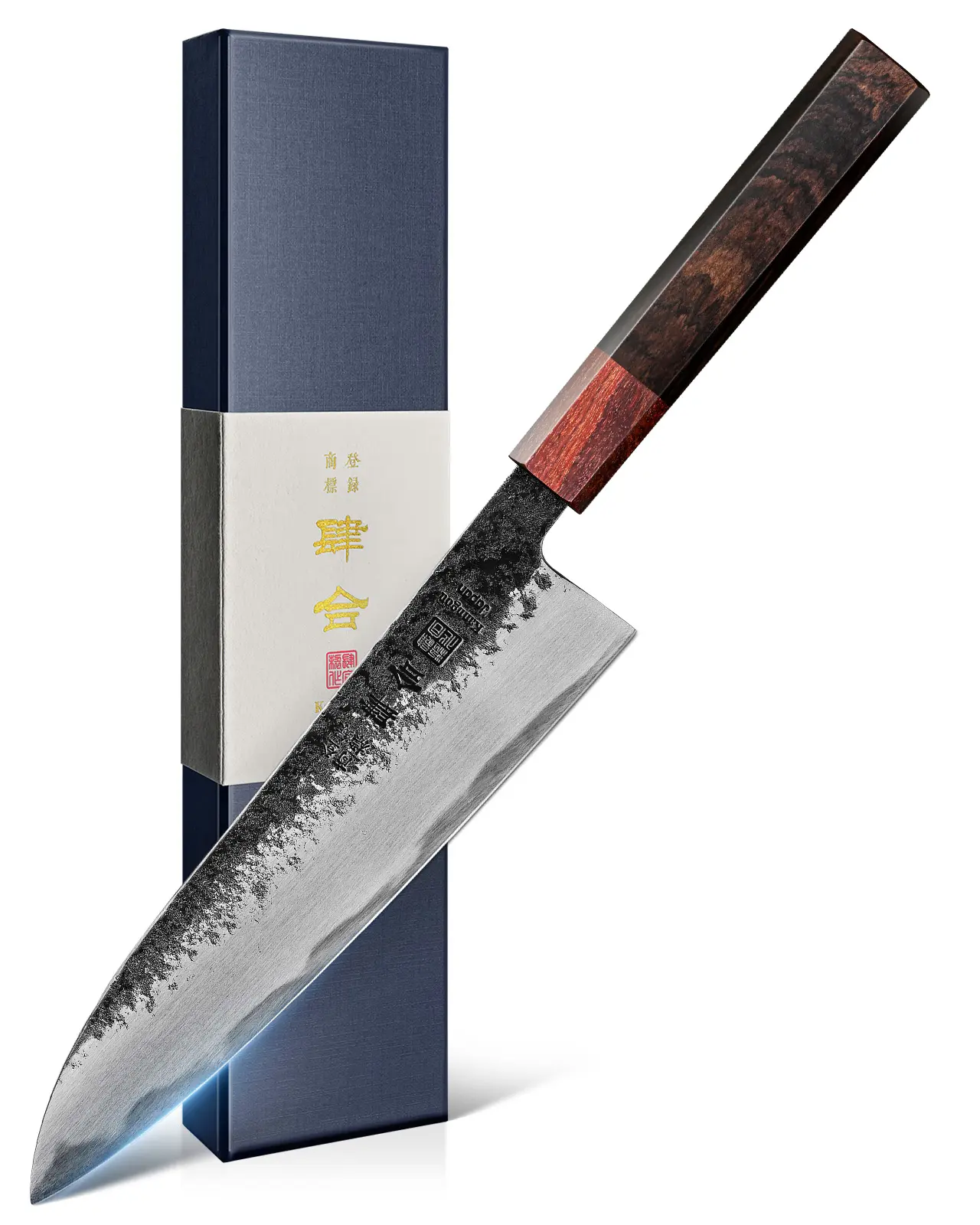 KanngouSaku Japanese Professional Ultra Sharp Chef Knife - Durable Alloy Steel, Ergonomic Grip, Premium Gift Box Included, Kitchenware, Father's Day Gift, TikTok Viral Kitchen Upgrade Essential Cutting, knives for men, knives kitchen set
