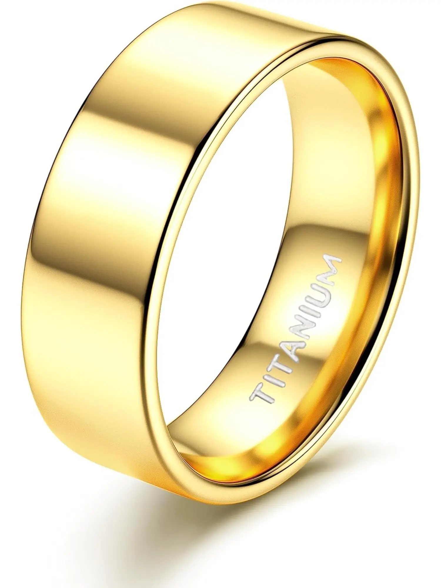 G23 Titanium Ring for Men Women Polished Band Rings Engagement Rings Friendship Ring Engagement Ring 1mm 2mm 4mm 6mm